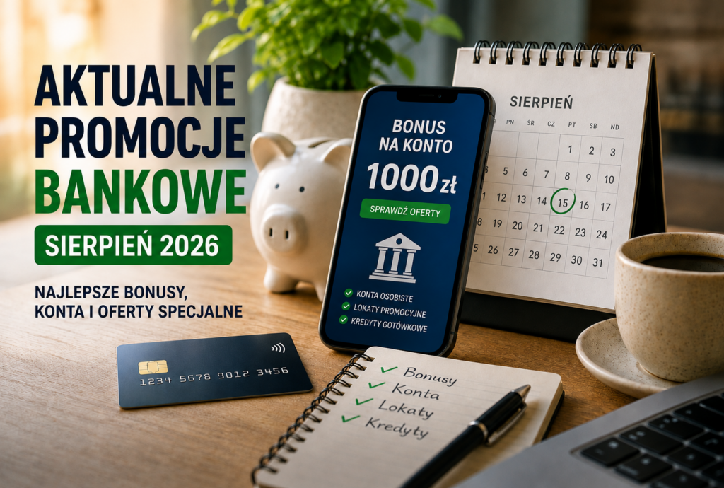 Aktualne promocje bankowe i bonusy za konto – sierpień 2026