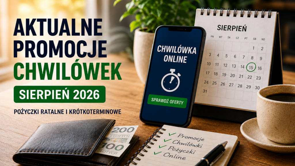 Aktualne promocje chwilówek i pożyczek online – sierpień 2026