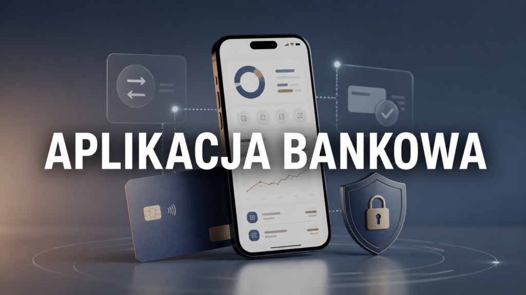 Aplikacja bankowa na ekranie smartfona