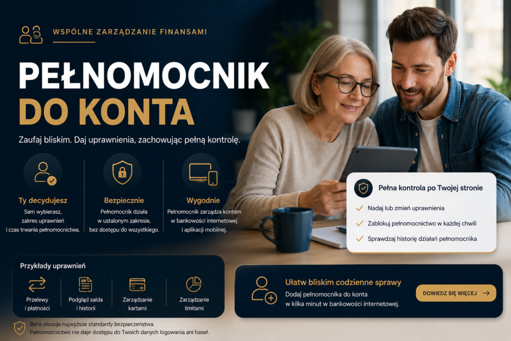 Pełnomocnik do konta korzystający z upoważnienia do rachunku bankowego