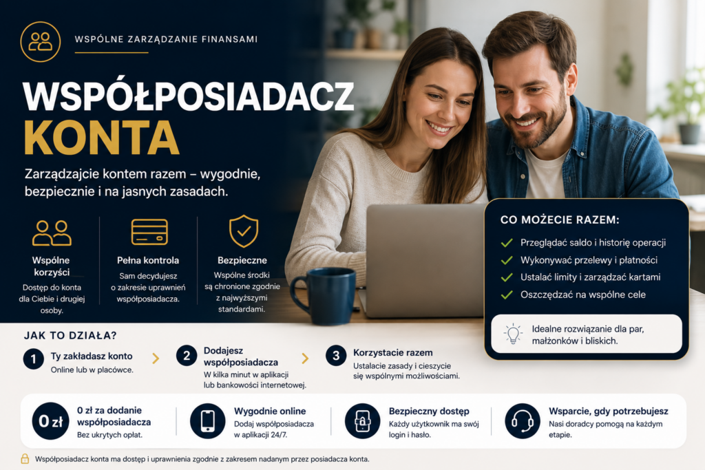 Współposiadacze konta korzystający ze wspólnego rachunku bankowego